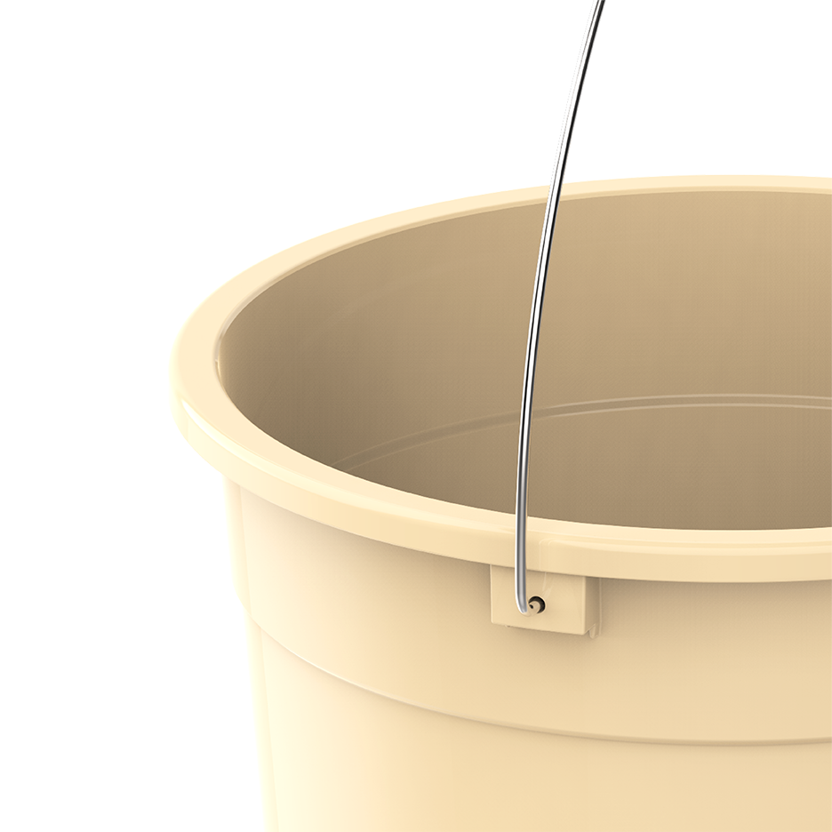 3L Round Plastic Bucket with cover