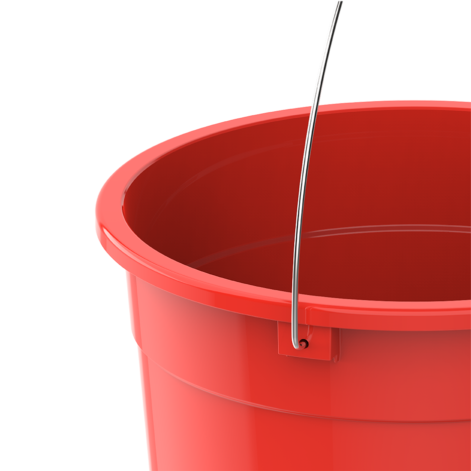 3L Round Plastic Bucket with cover