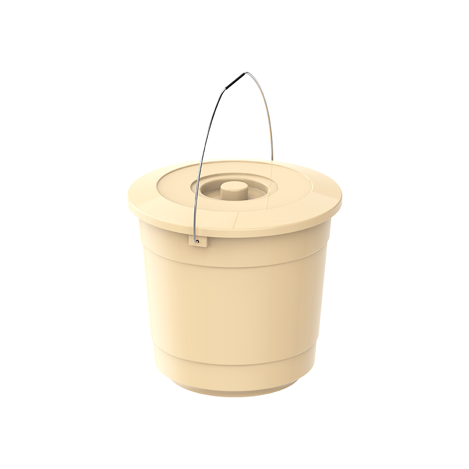 3L Round Plastic Bucket with cover