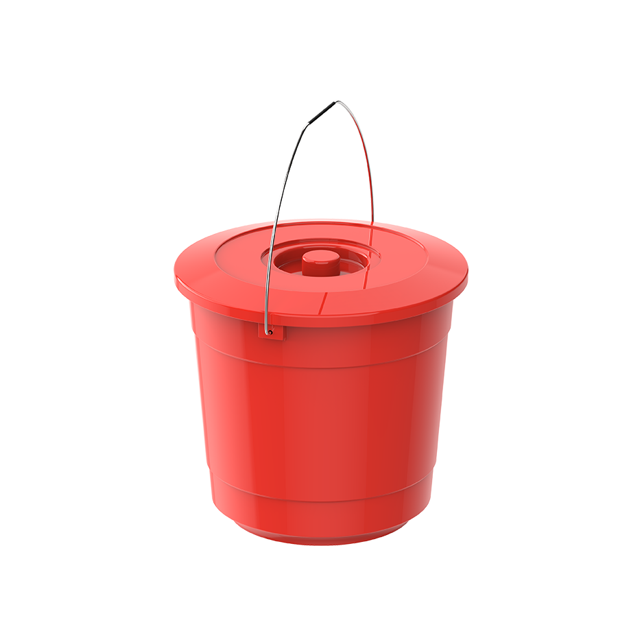 3L Round Plastic Bucket with cover