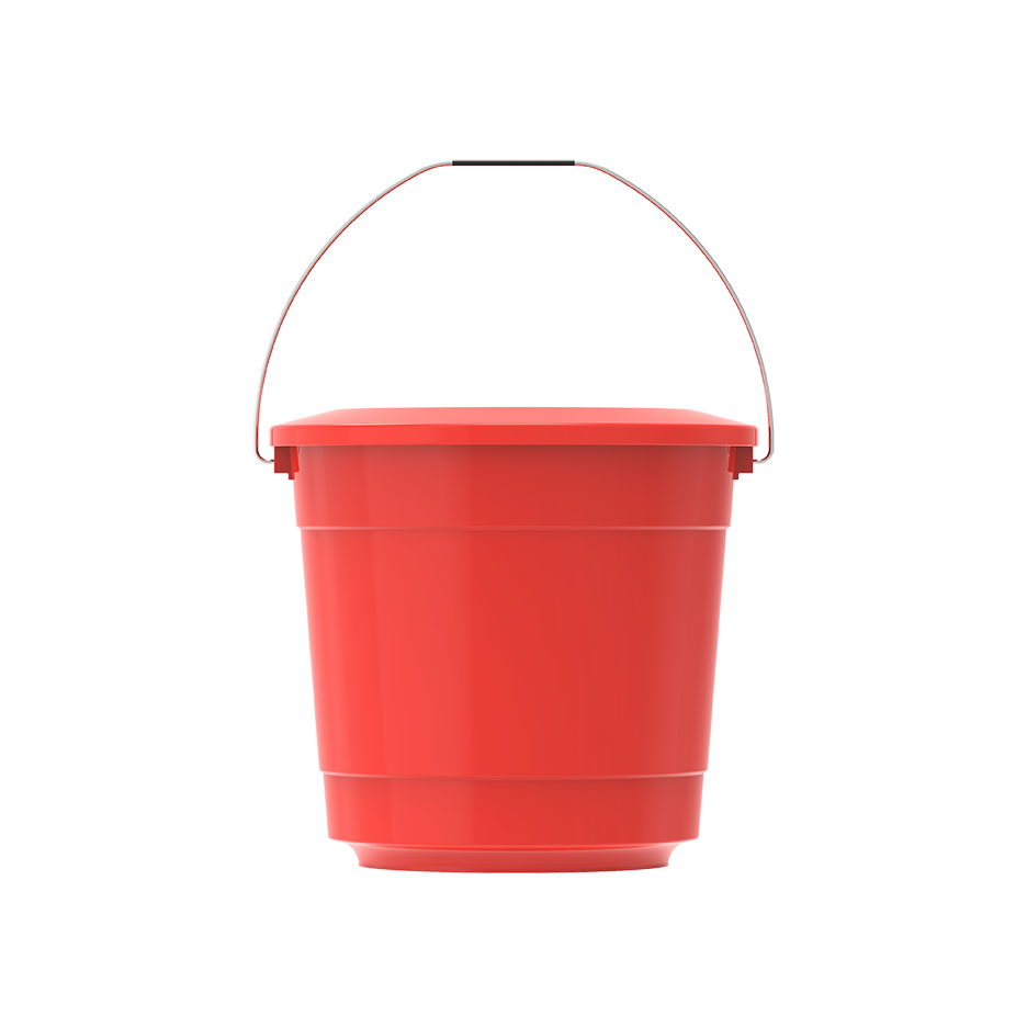 3L Round Plastic Bucket with cover