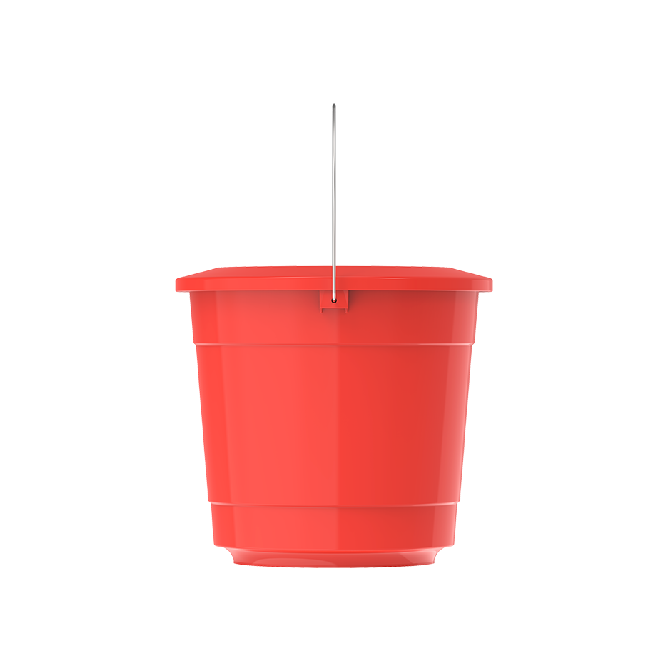 3L Round Plastic Bucket with cover
