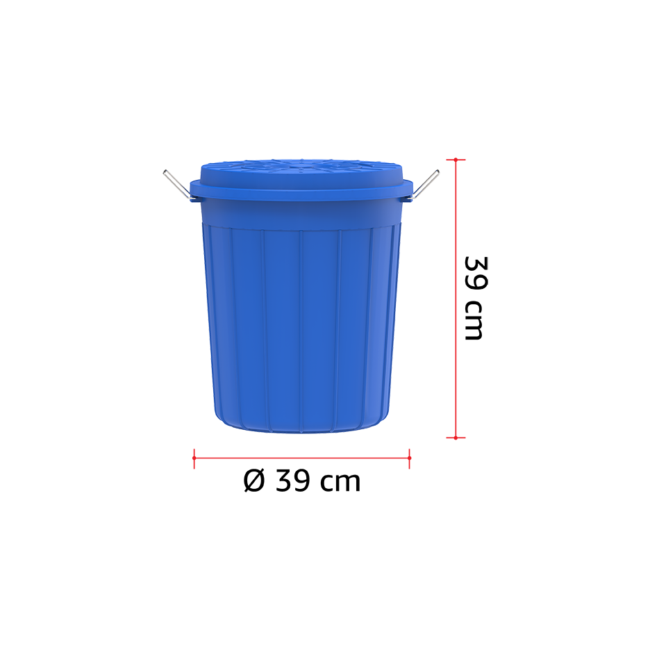 30L Round Plastic Drums with Lid