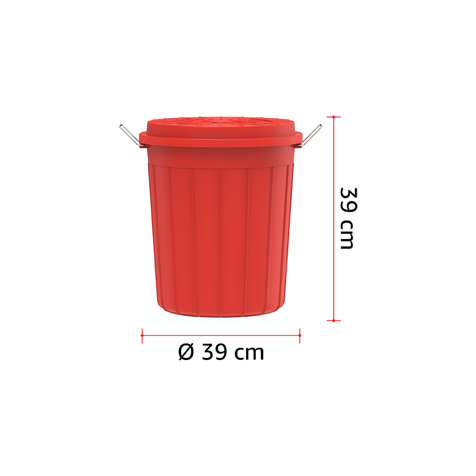 30L Round Plastic Drums with Lid
