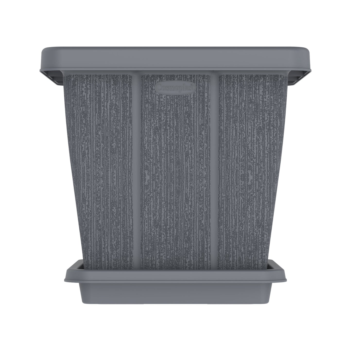 45L Cedargrain Square Planter with Tray