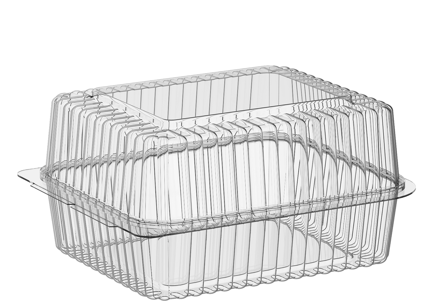 44أونص من 125 حاوية بلاستيكية ذات قبه مفصلية