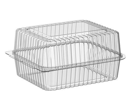 44 oz Carton of 125 Hinged Dome Plastic Containers