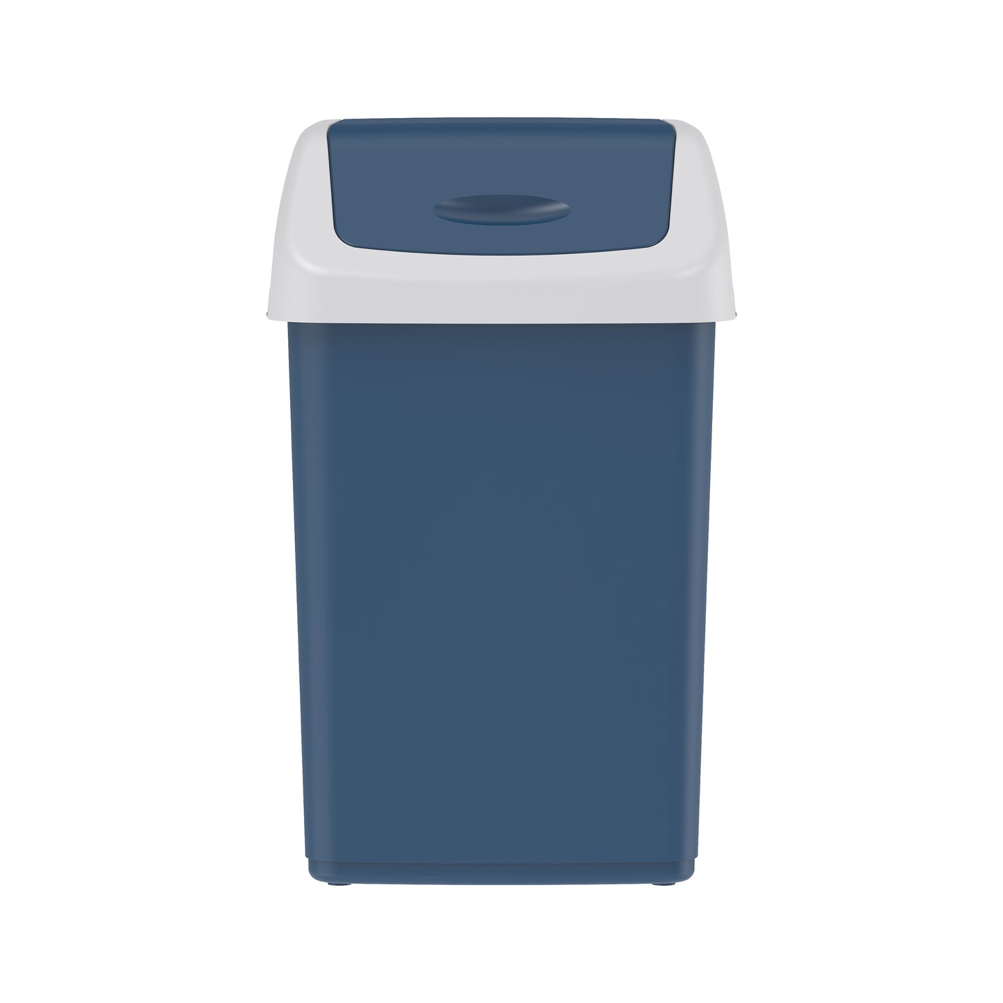 46L Flip-top Waste Bin with Swing Lid