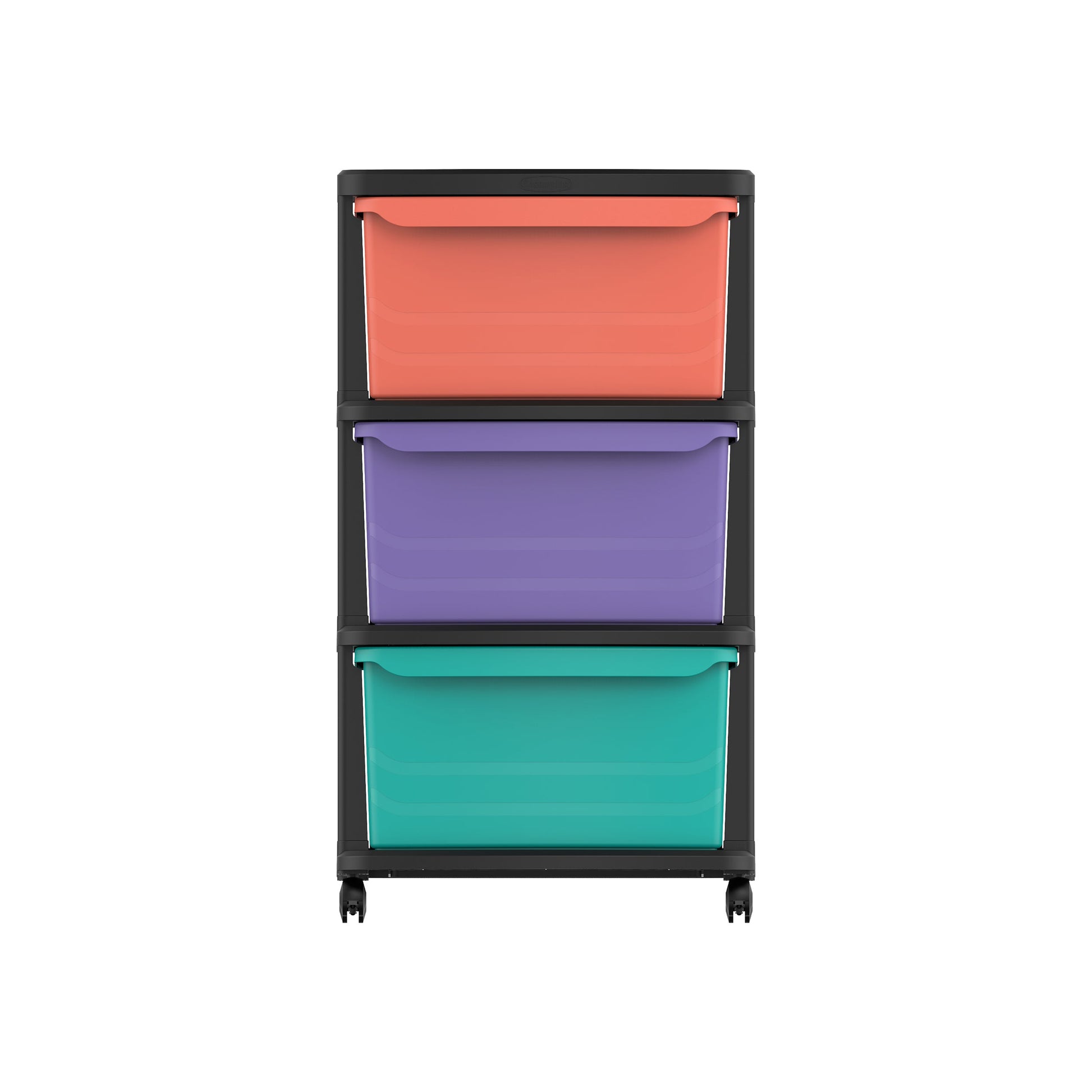 3 Tiers Multipurpose Storage Cabinet with Wheels