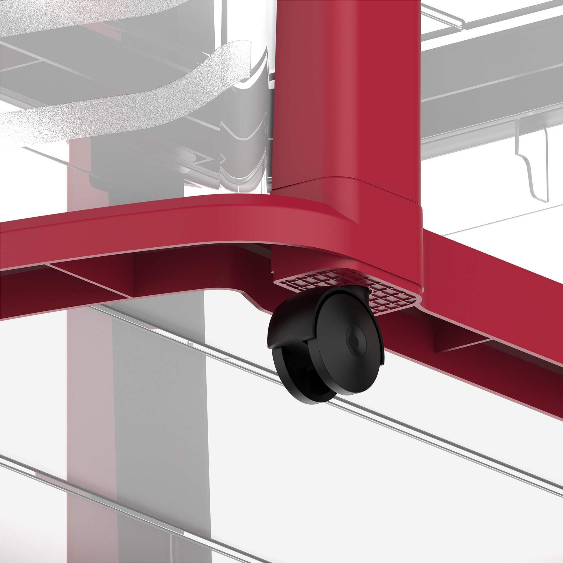 3 Tiers Multipurpose Storage Cabinet with Wheels