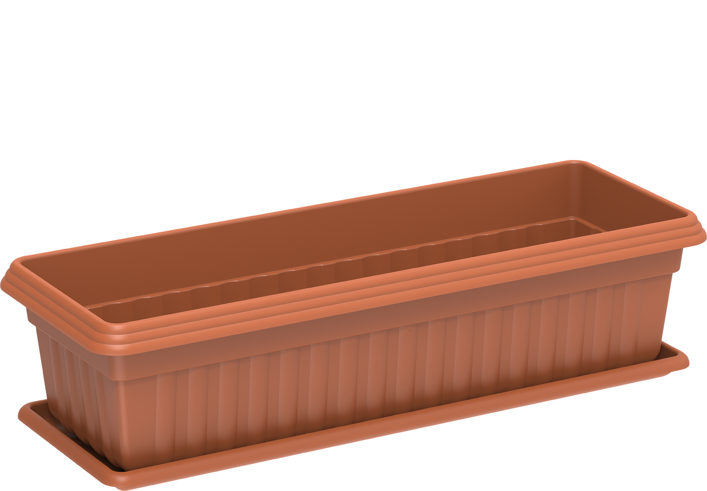 19" Small Exotica Planter with Tray