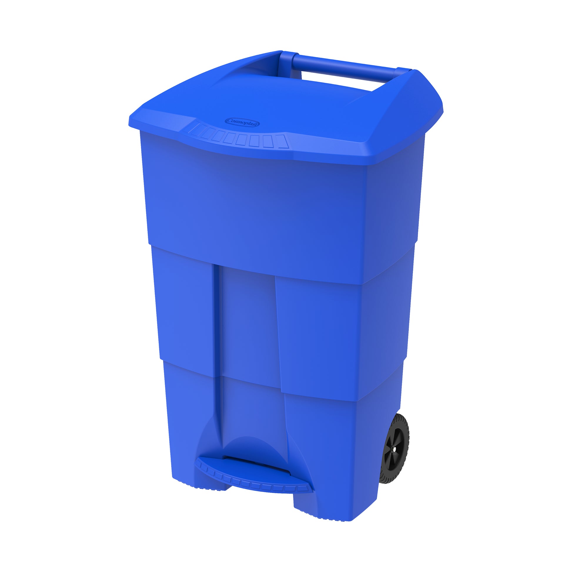 100L Step on Waste Bin with Pedal & Wheels- Cosmoplast KSA
