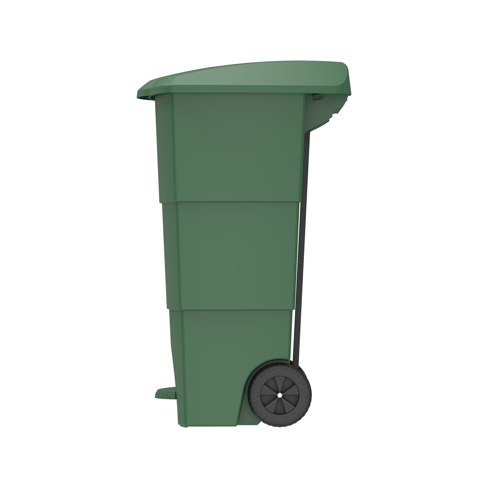 100L Step on Waste Bin with Pedal & Wheels- Cosmoplast KSA