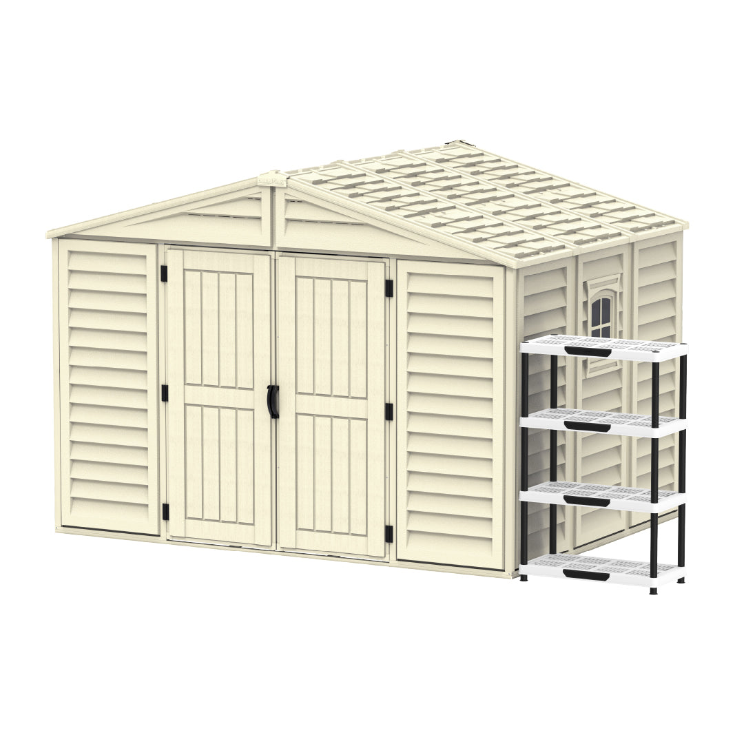 Outdoor & Garden Walk-in Shed 10.5x8ft- Cosmoplast KSAOutdoor & Garden Storage Shed 10.5x8ft- Cosmoplast KSA