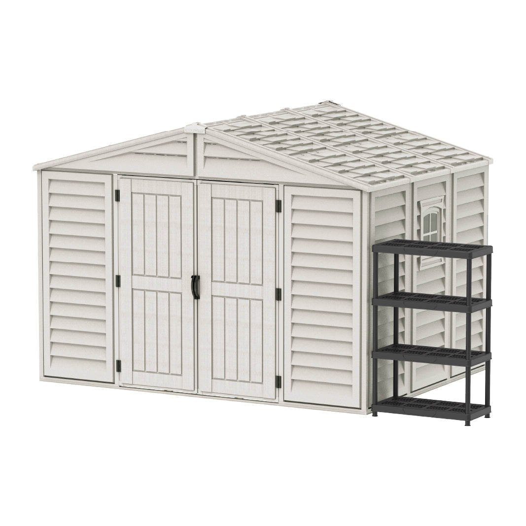 Outdoor & Garden Walk-in Shed 10.5x8ft- Cosmoplast KSA