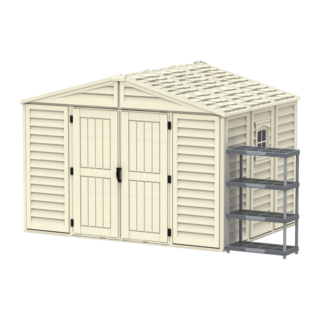 Outdoor & Garden Walk-in Shed 10.5x8ft- Cosmoplast KSA