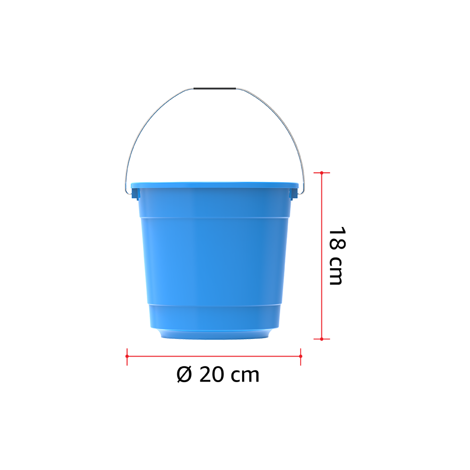 3L Round Plastic Bucket