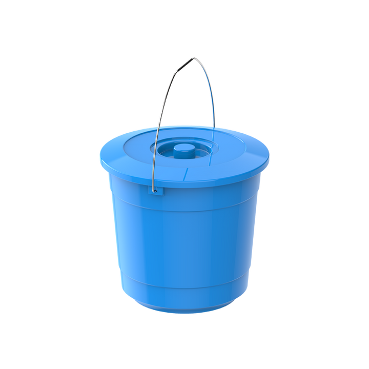 3L Round Plastic Bucket with Steel Handle