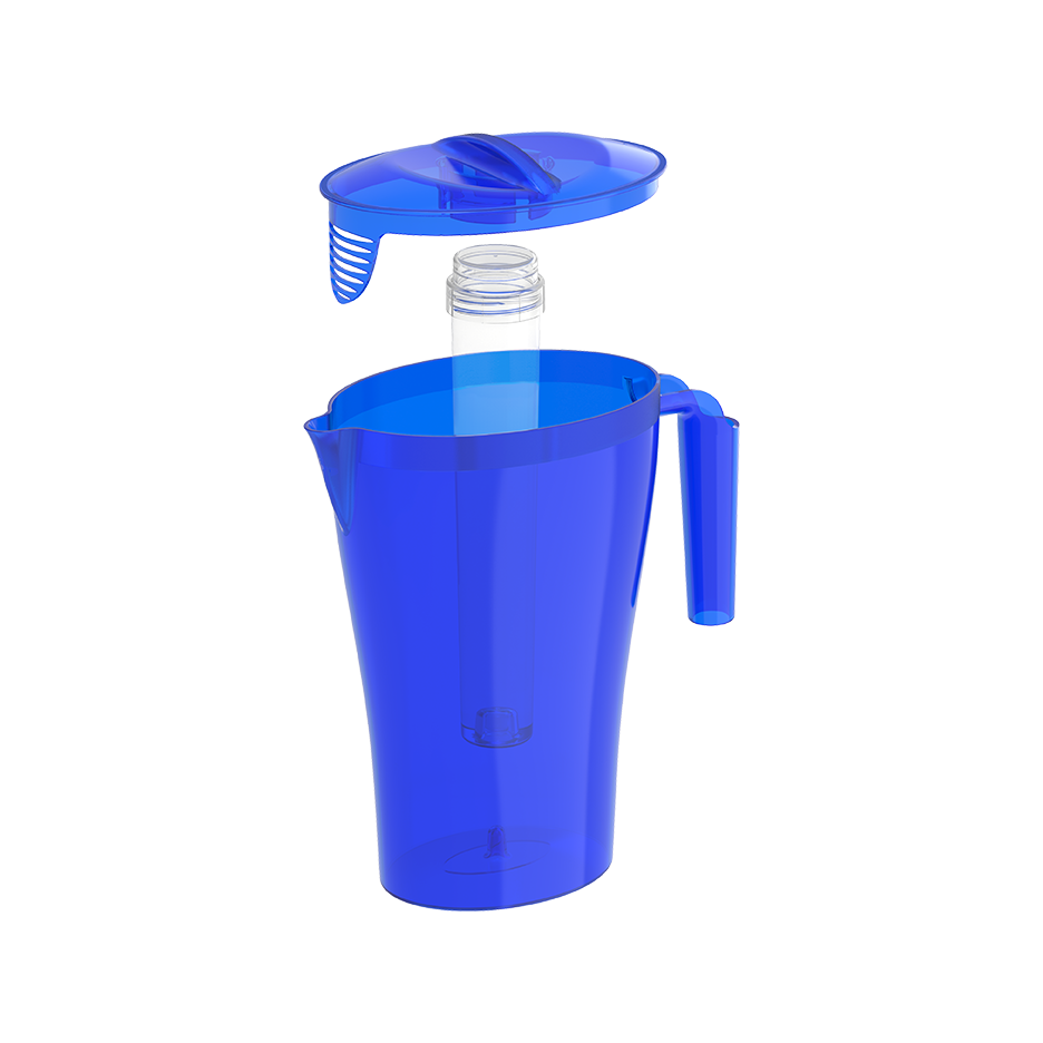Plastic Water Jug with Ice Holder