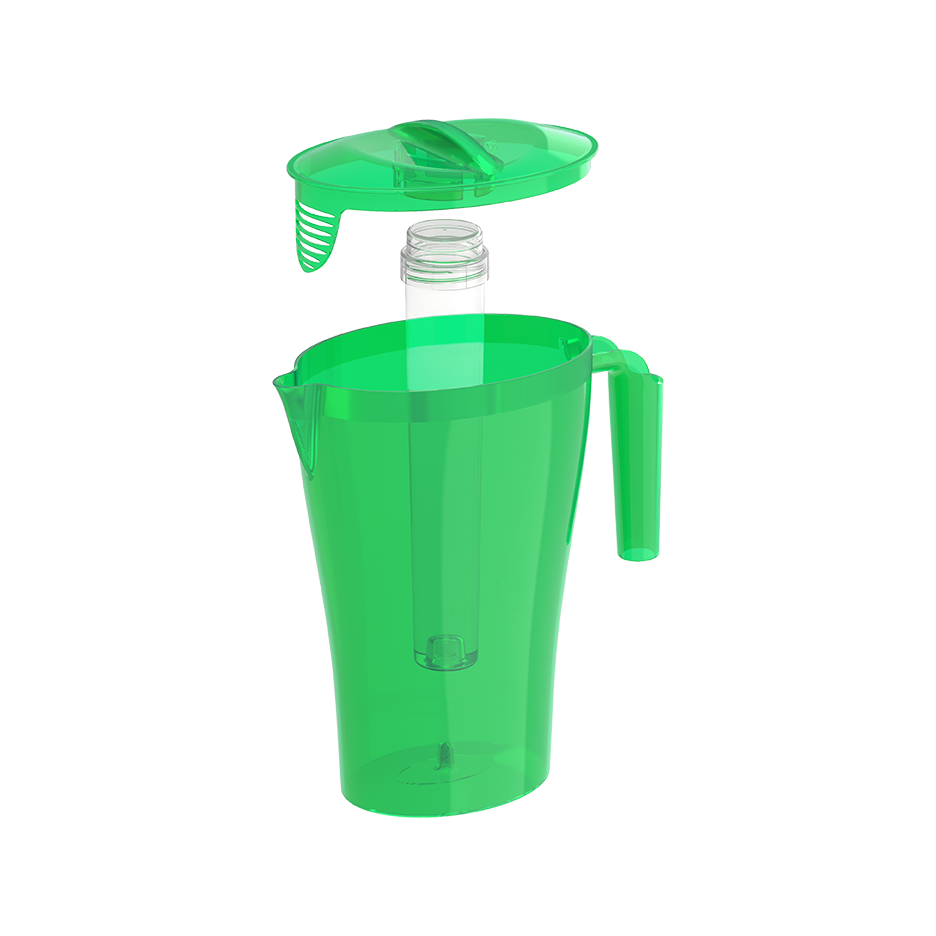 Plastic Water Jug with Ice Holder