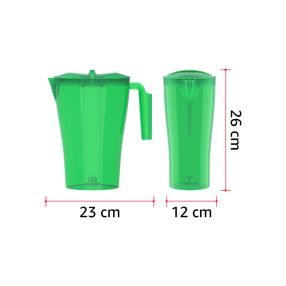 Plastic Water Jug with Ice Holder