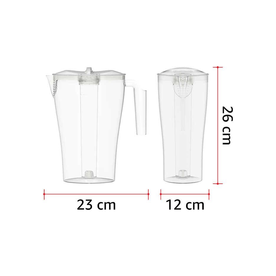 Plastic Water Jug with Ice Holder