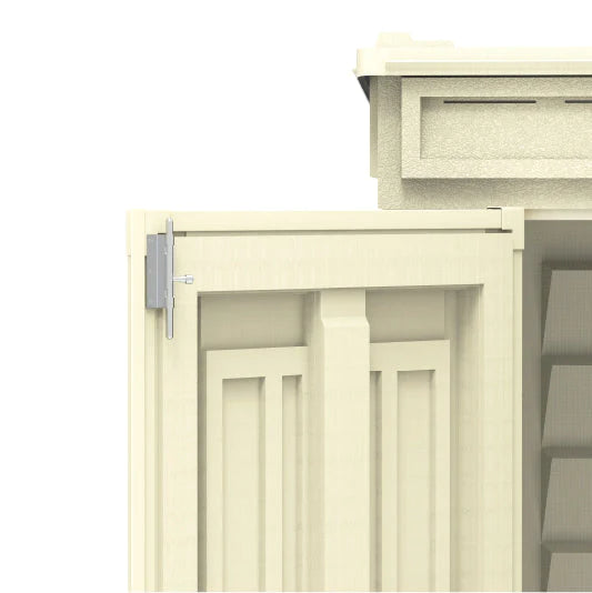 YardMate Pent PLUS 5x3 ft + Shelving Rack 4 Free + 2x 55L Storage Box FREE