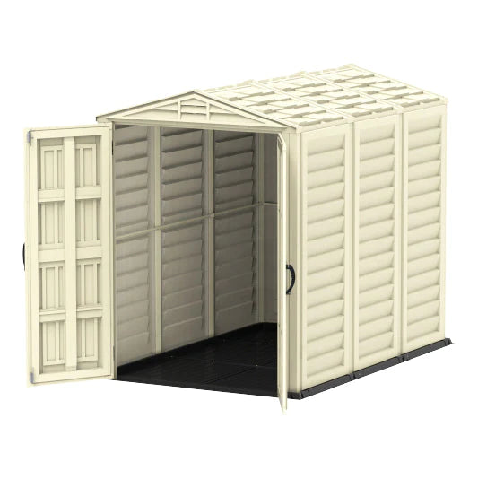 YardMate PLUS 5x8ft 250 x 161 x 210 cm Resin Garden Storage Shed with Shelving Rack 4