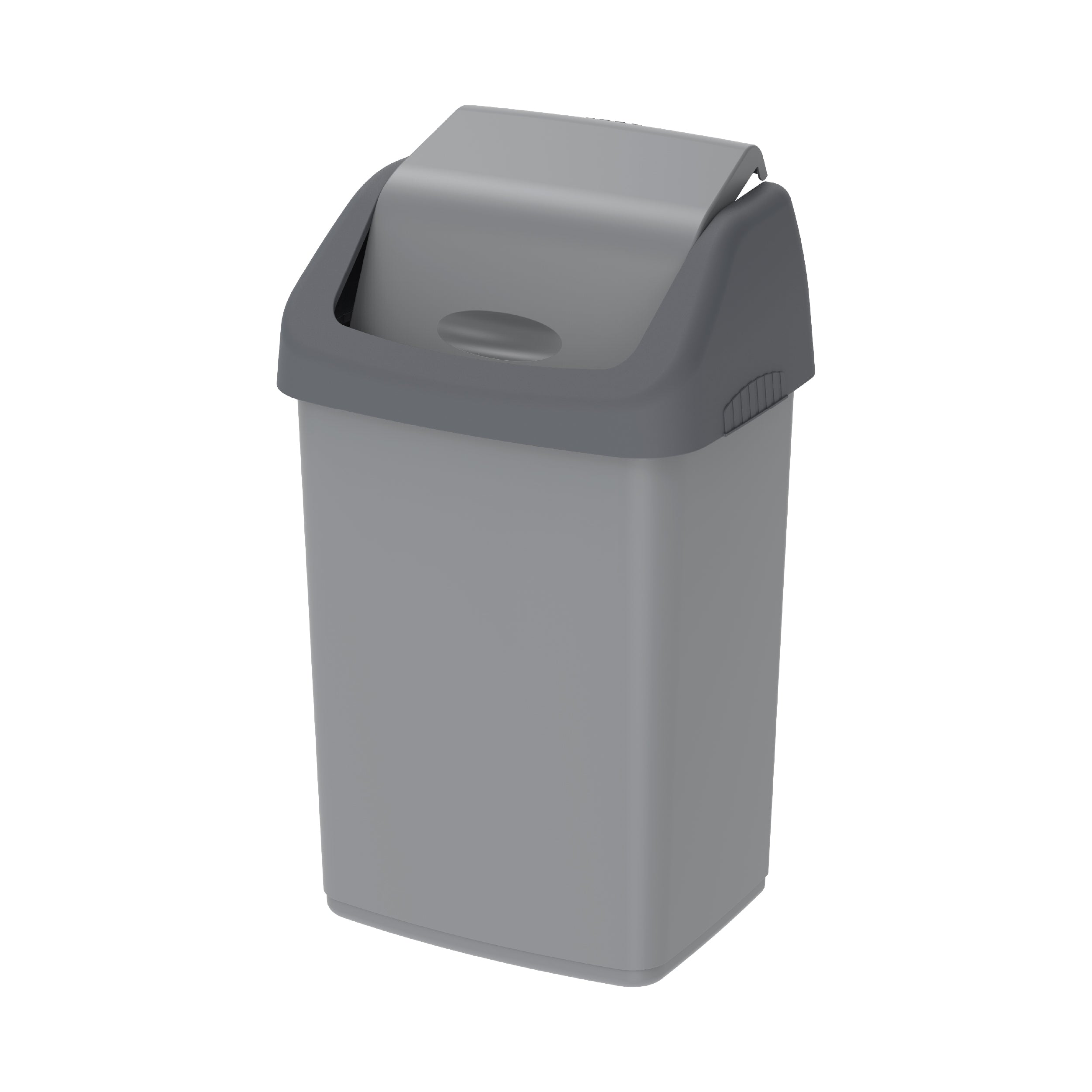 46L Flip-top Waste Bin with Swing Lid