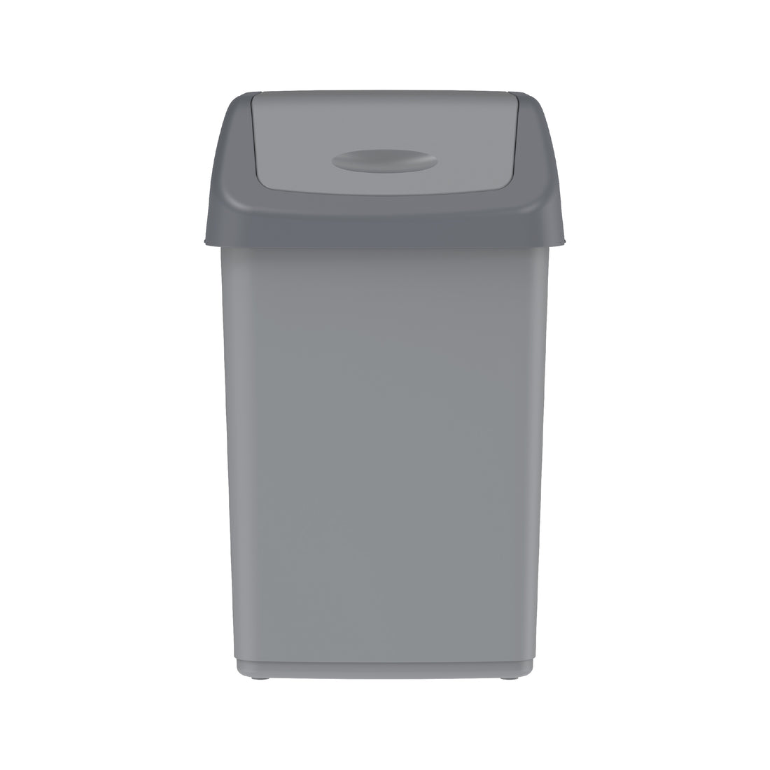 46L Flip-top Waste Bin with Swing Lid