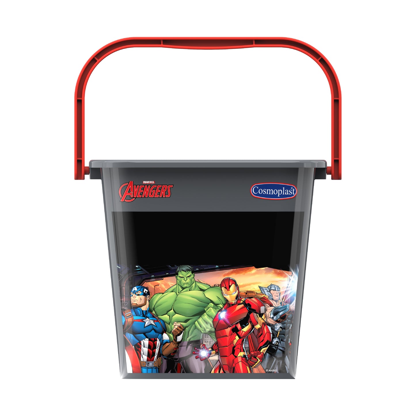 Cosmoplast Disney Marvel Avengers Sand Bucket 5 Liters with Handle