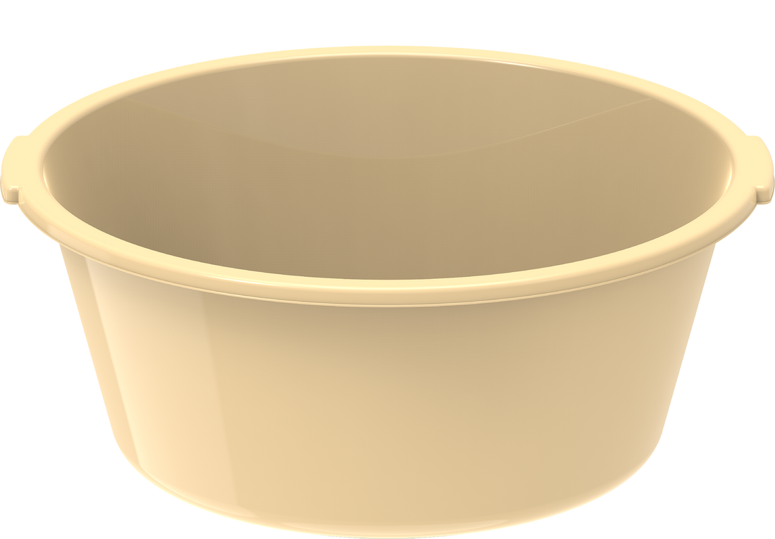 Plastic Deep Basin Tub 100L Ivory
