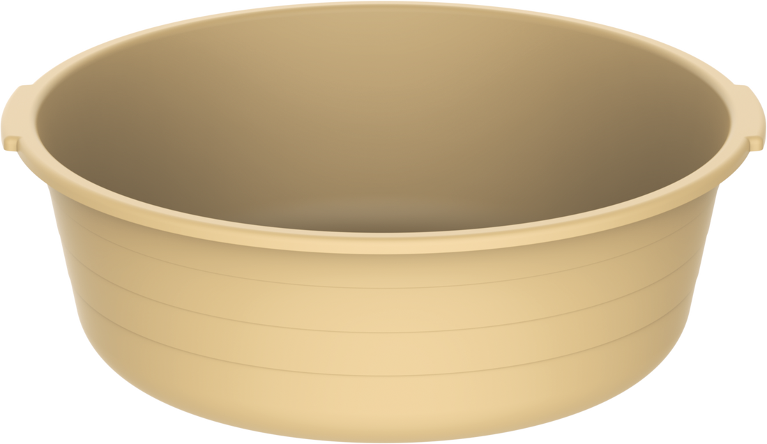 12" Round Plastic Basin Tub 6L