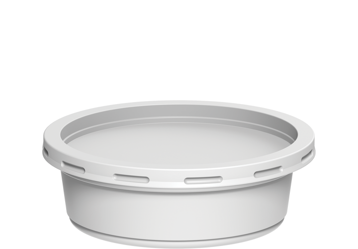 200 ml Carton of 1000 Plastic White Catering Containers with White Lids
