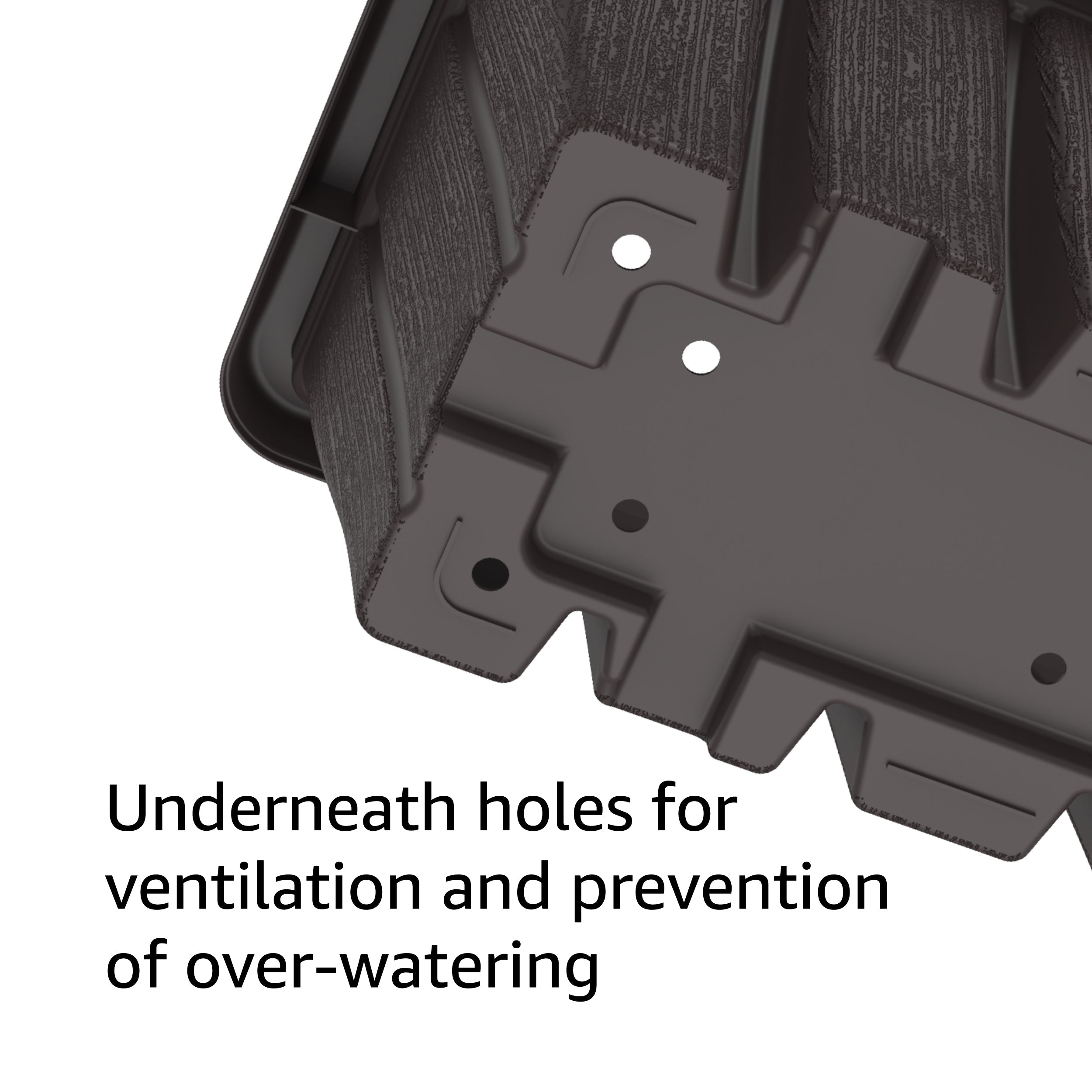 24" Cedargrain Rectangular Planter with Tray