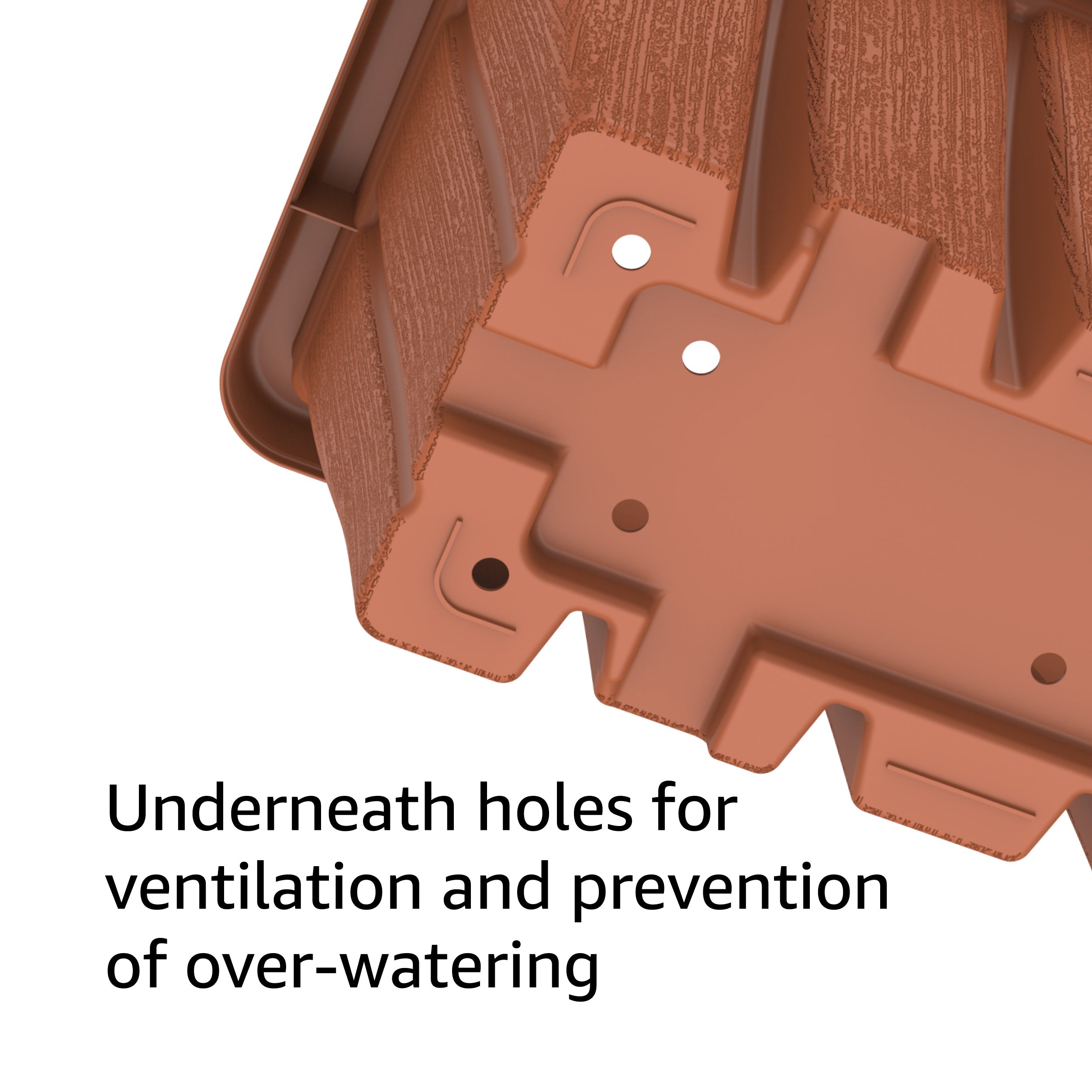 36" Cedargrain Rectangular Planter with Tray