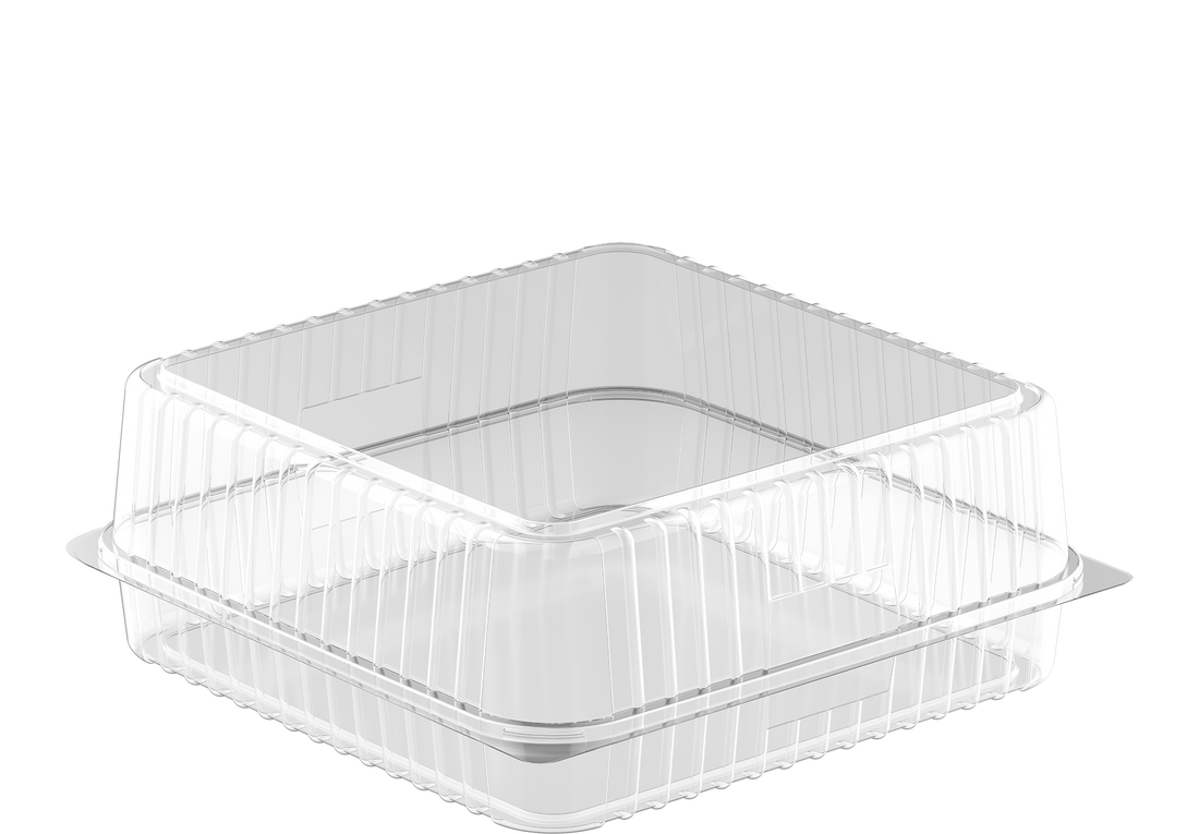 Medium Cake Plastic Containers Carton of 125