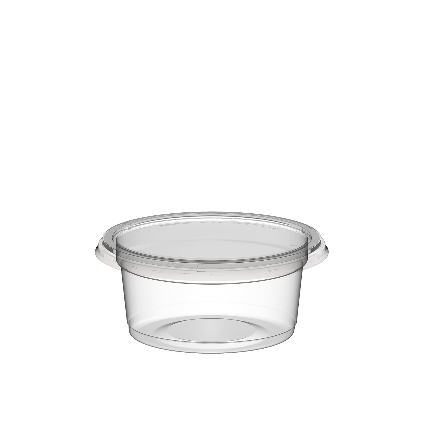 150 ml Carton of 1000 Plastic Clear Catering Containers with Clear Lids