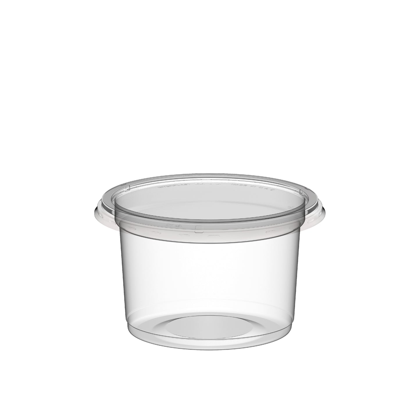 220 ml Carton of 1000 Plastic Clear Catering Containers with Clear Lids