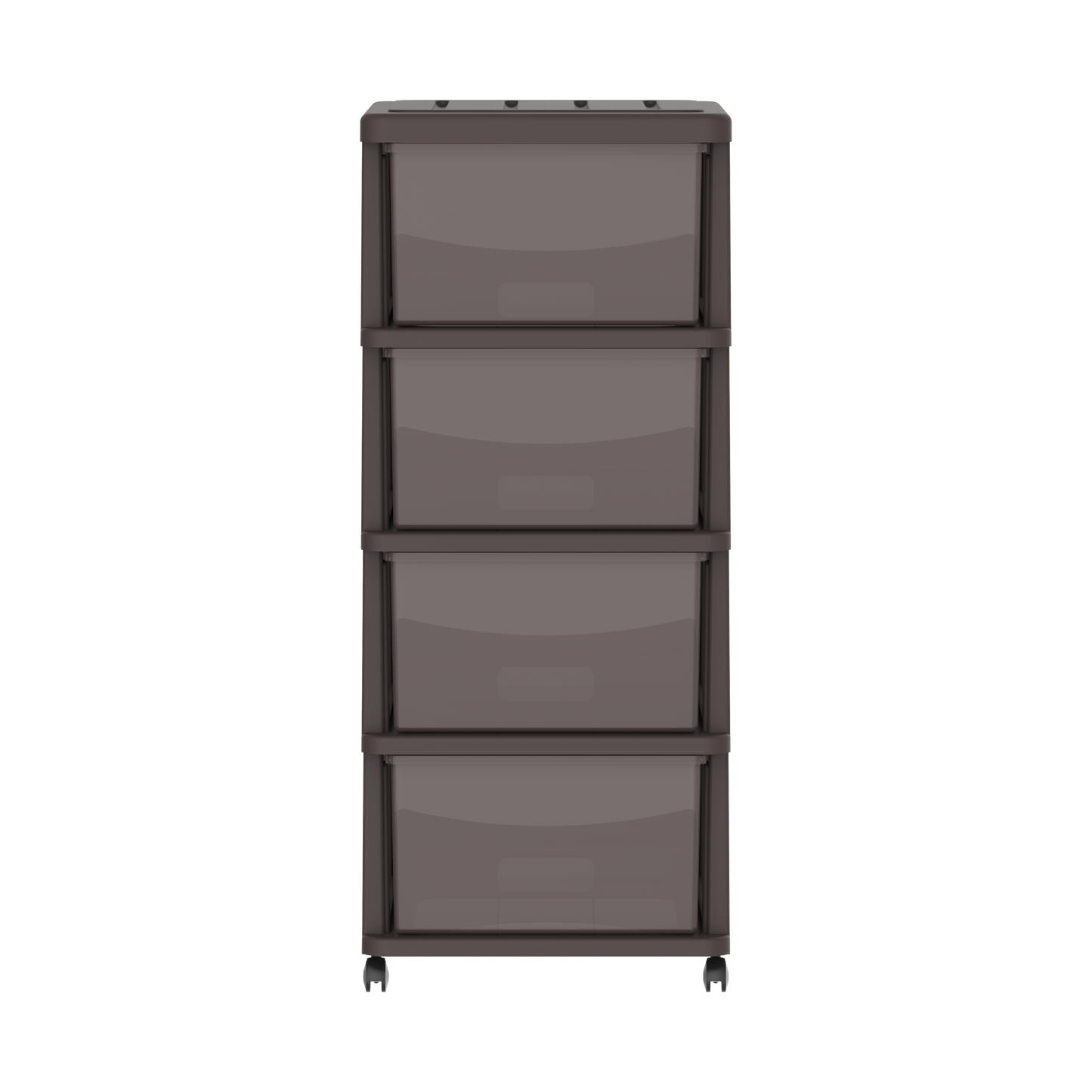 خزانة تخزين سيدارجرين 4 طبقات مع أدراج وعجلات