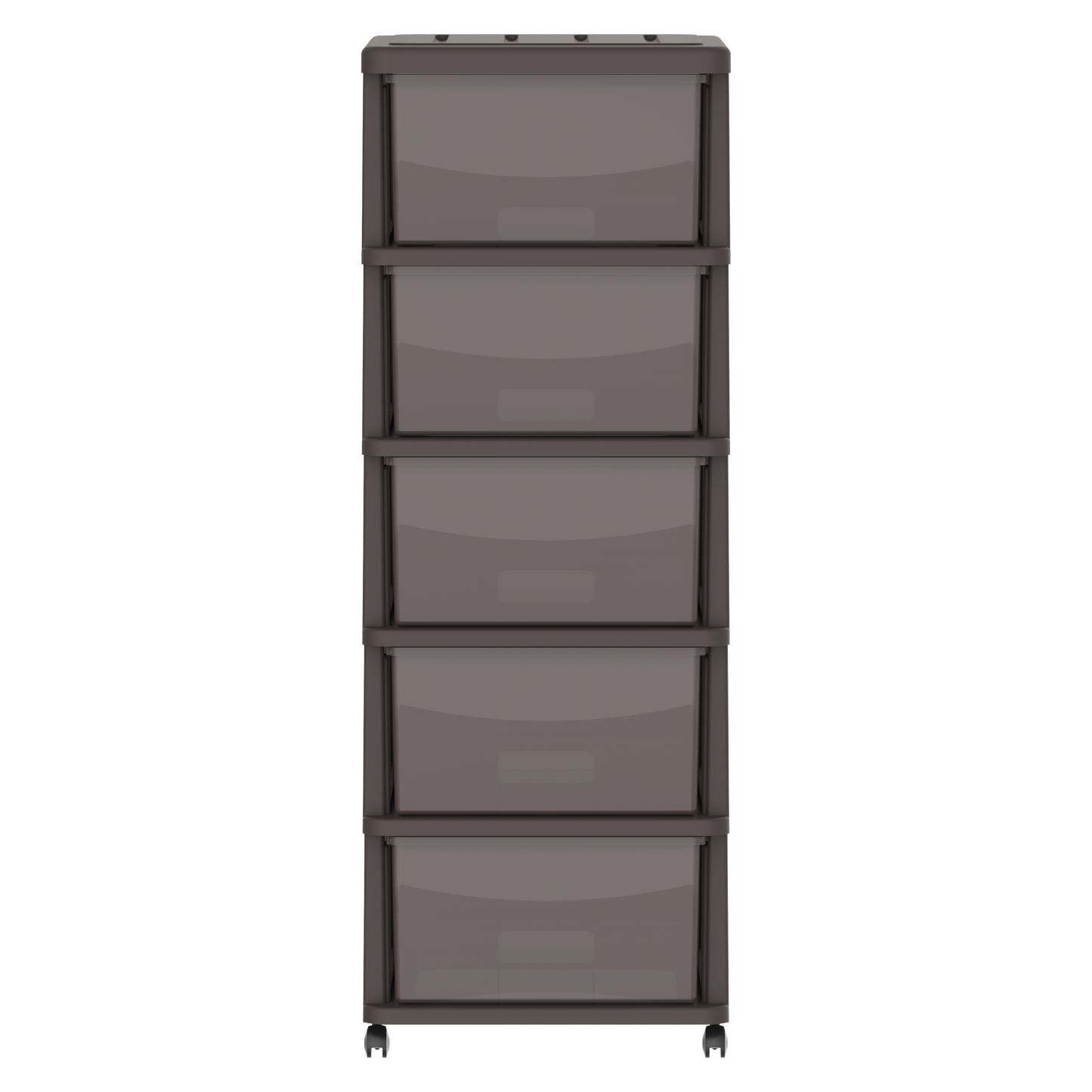 خزانة تخزين سيدارجرين 5 طبقات مع أدراج وعجلات