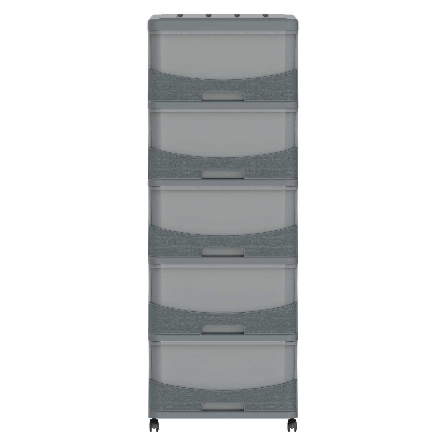 خزانة تخزين سيدارجرين 5 طبقات مع أدراج وعجلات