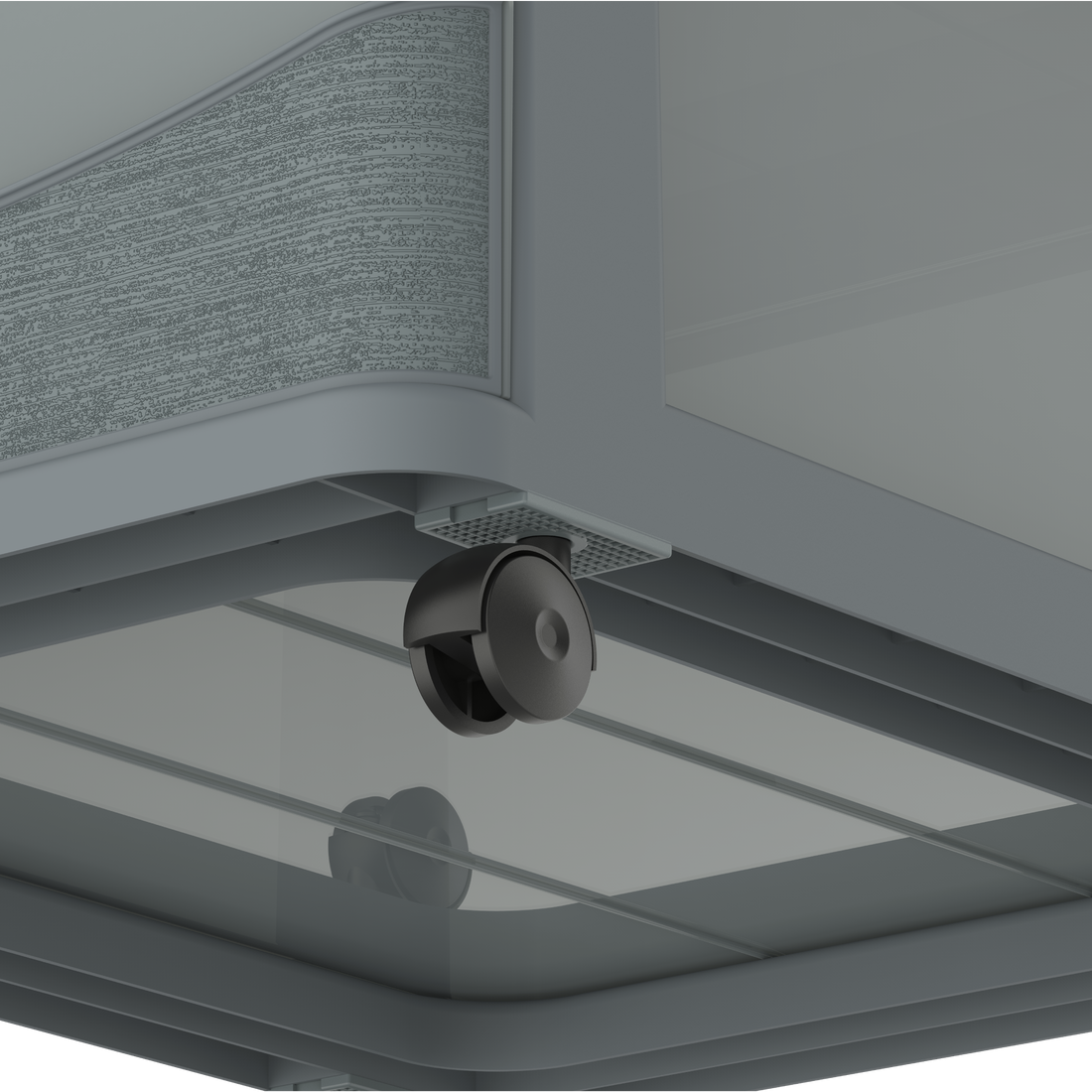 Cedargrain 5 Tiers Storage Cabinet with Drawers & Wheels