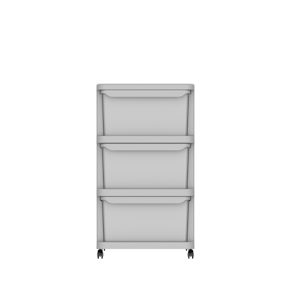 Ceramic 3 Tiers Multipurpose Storage Cabinet with Wheels
