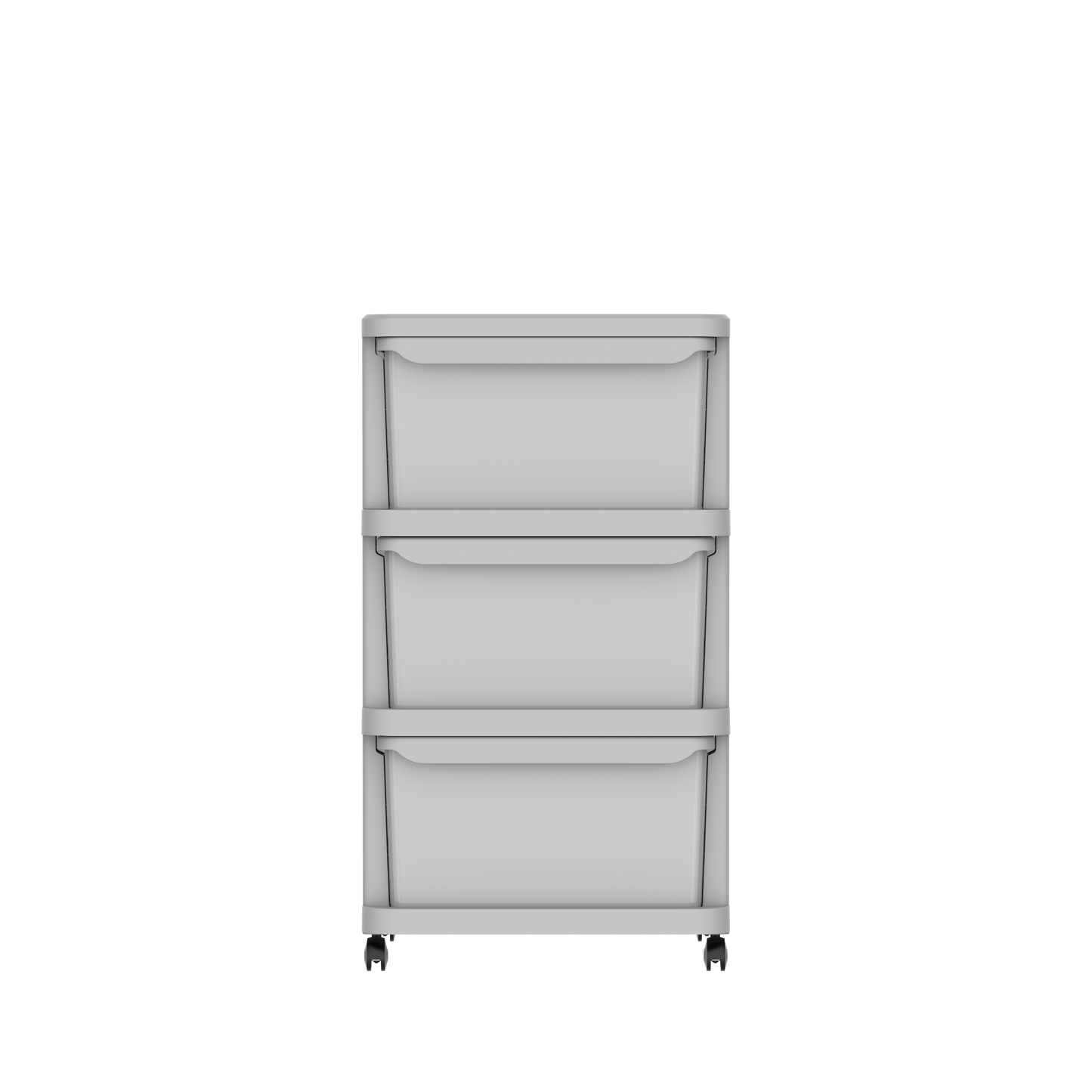 Ceramic 3 Tiers Multipurpose Storage Cabinet with Wheels