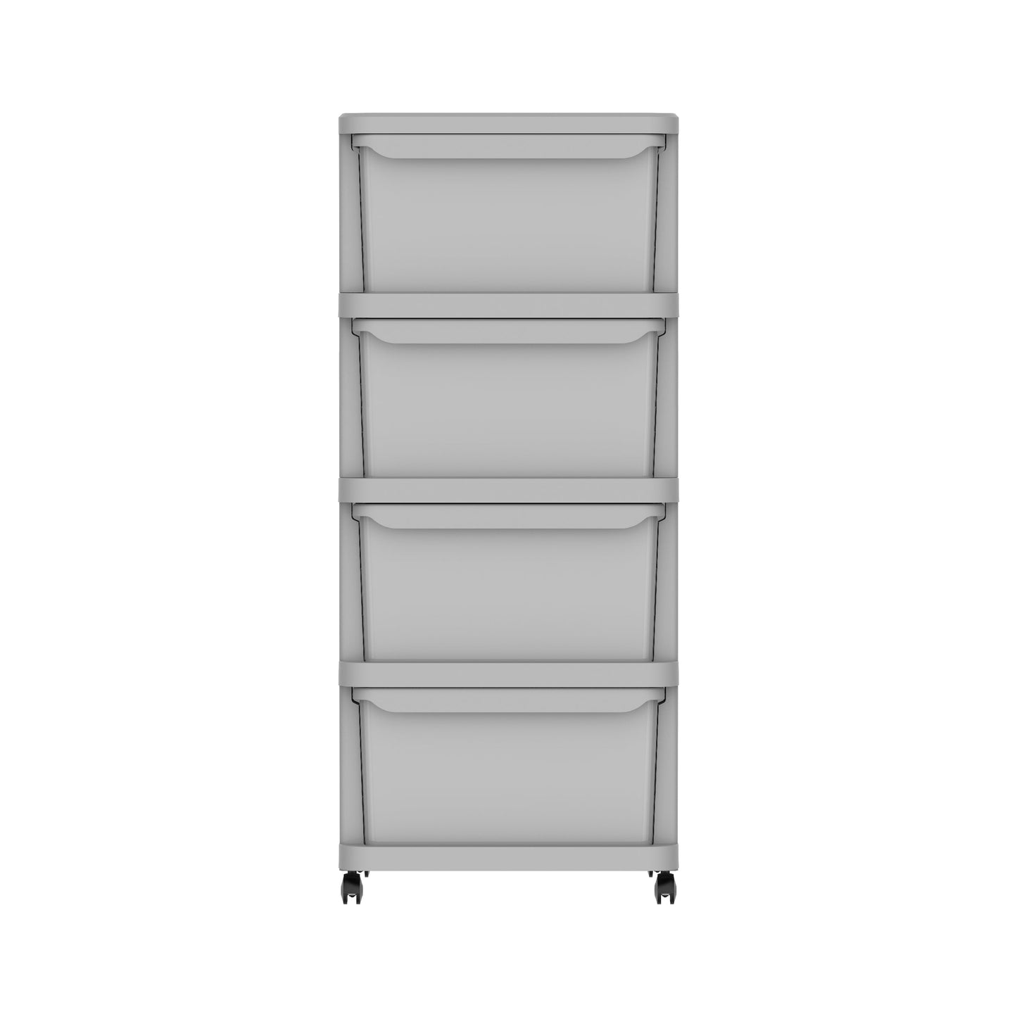 Ceramic 4 Tiers Multipurpose Storage Cabinet with Wheels
