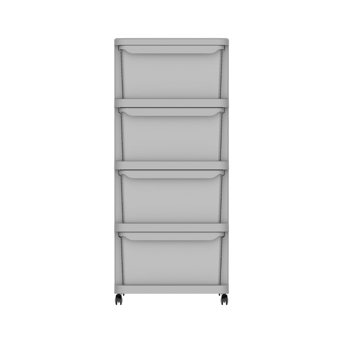 Ceramic 4 Tiers Multipurpose Storage Cabinet with Wheels