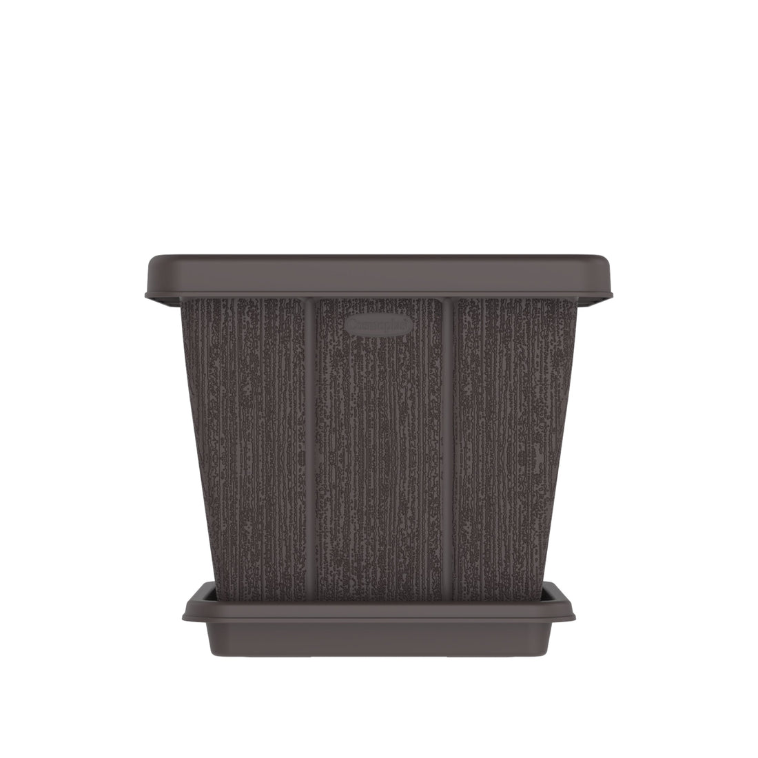 20L Cedargrain Square Planter with Tray