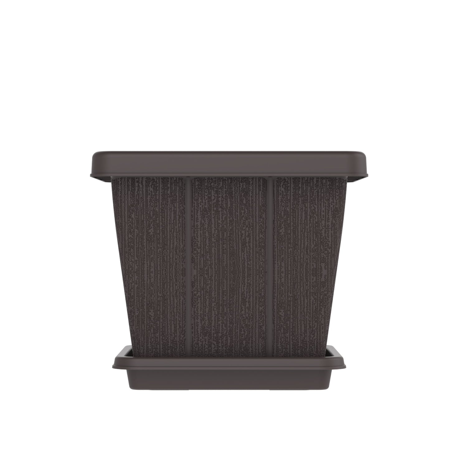 20L Cedargrain Square Planter with Tray