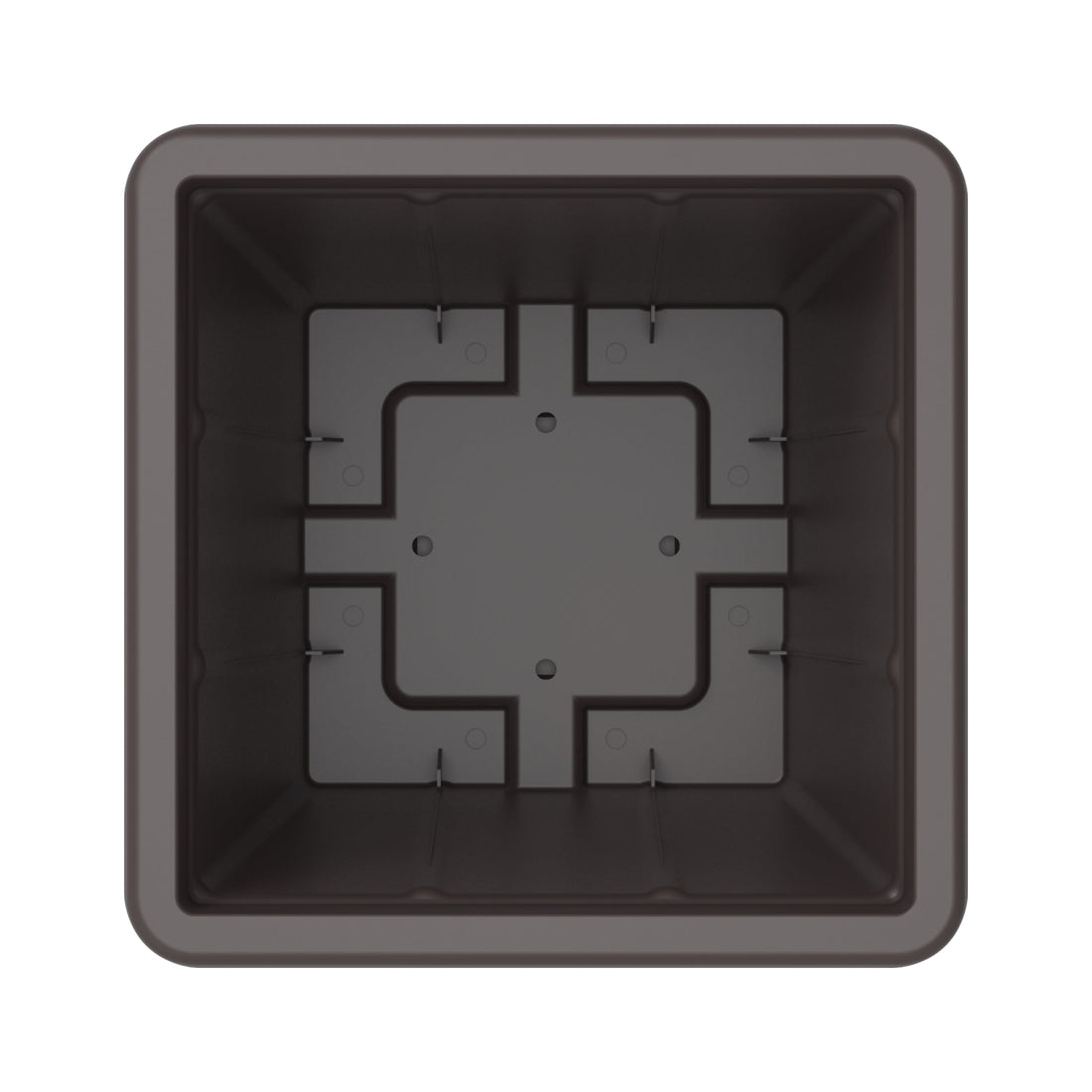 45L Cedargrain Square Planter with Tray